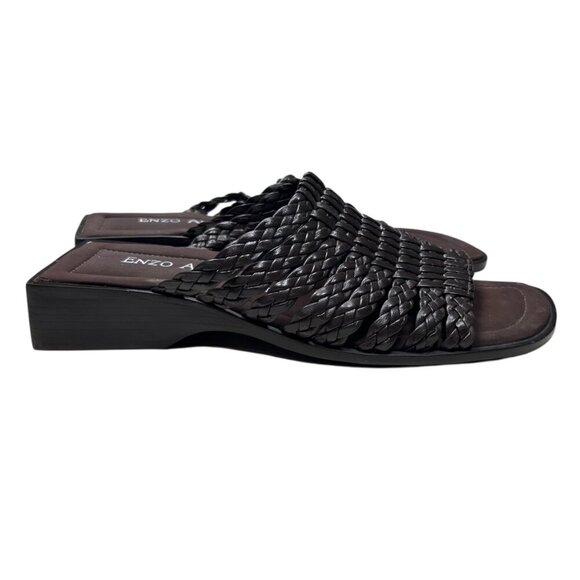 Enzo Angiolini Shoes - Enzo Angiolini 8B Woven Sandals Modern Slides Square